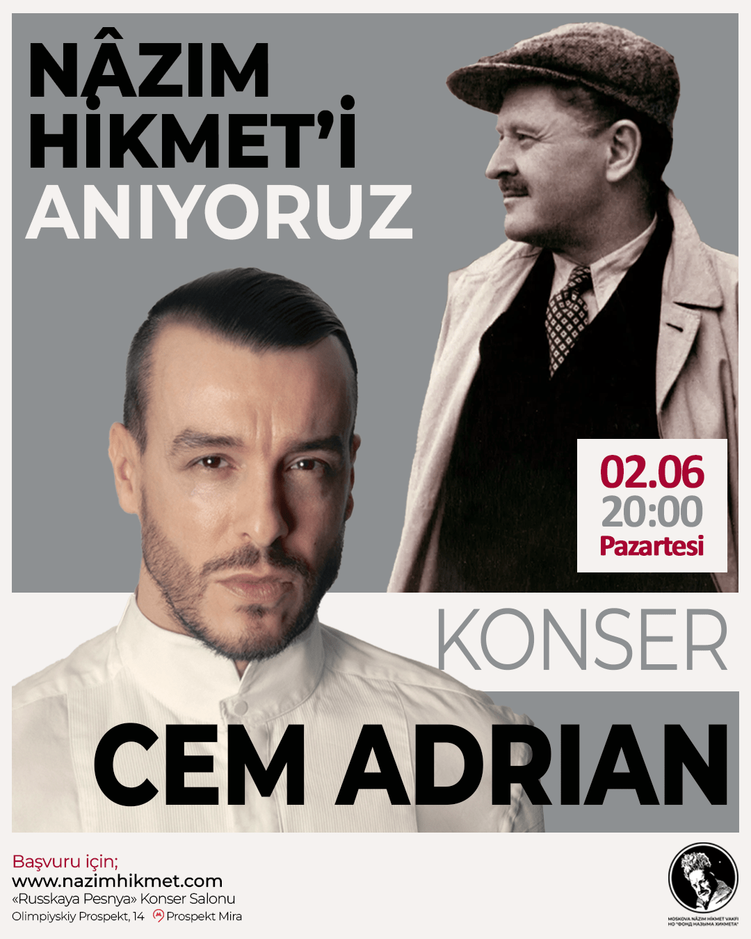 Cem Adrian Moskova Konseri
2 Haziran 2025mPazartesi